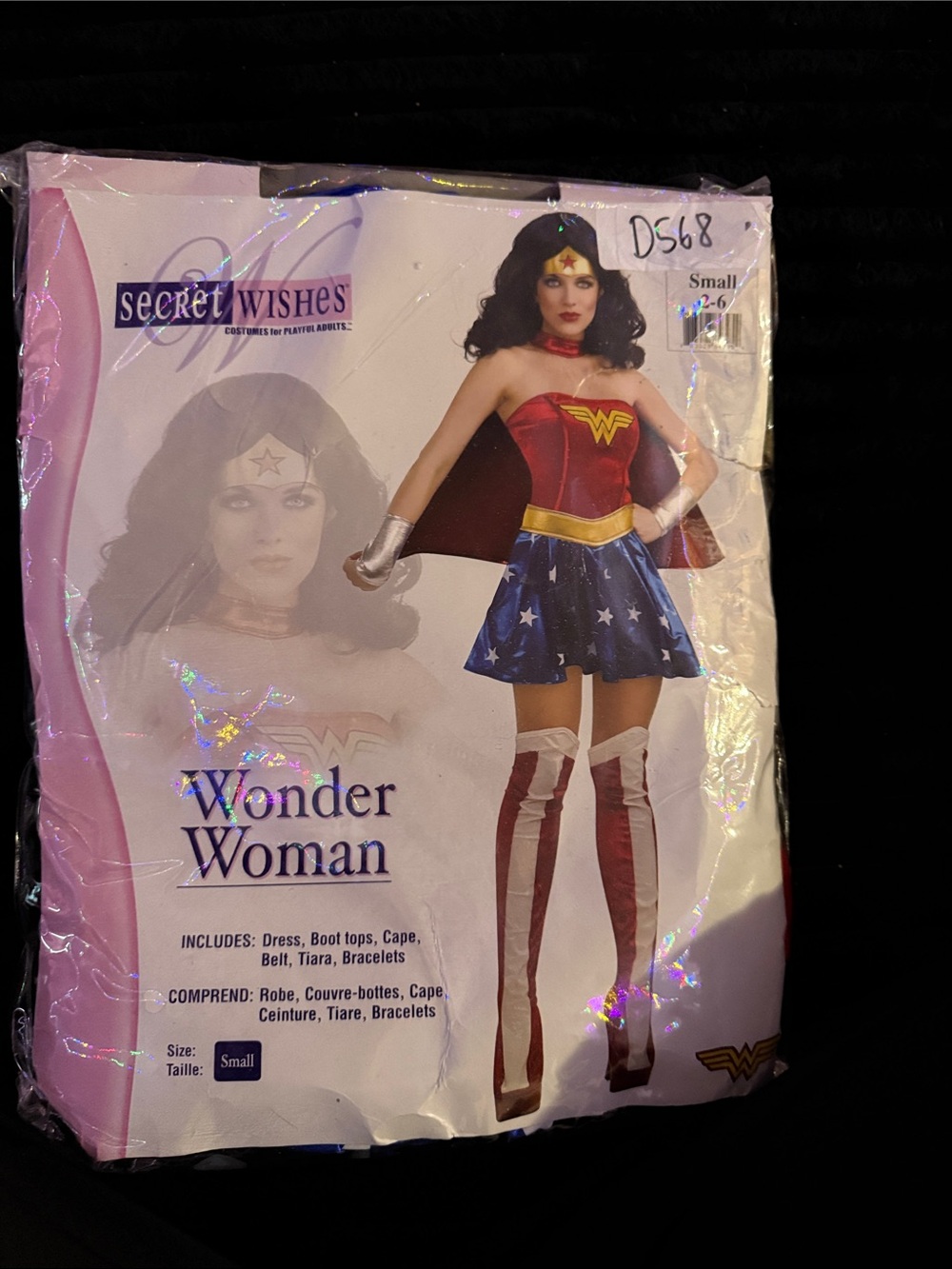 Secret Wishes Wonder Woman Costume - Red, Blue, Gold (Small)